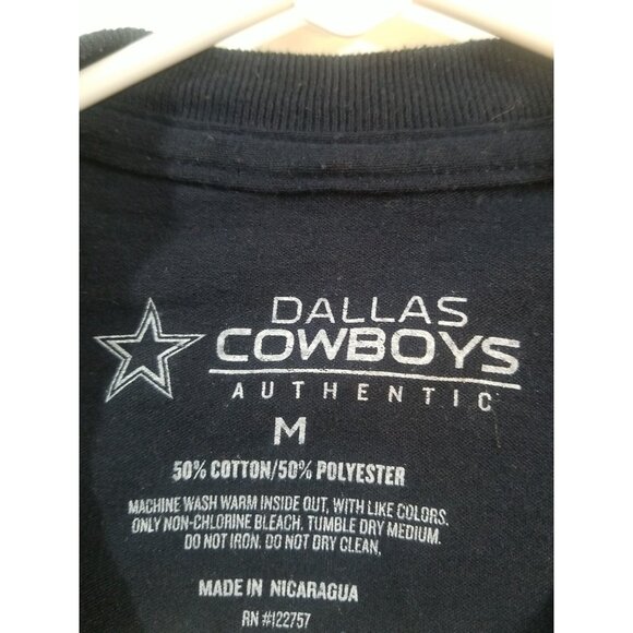 Dallas Cowboys Authentic Short Sleeve Crew T Shirt Men Size Medium Navy Blue - Picture 6 of 7